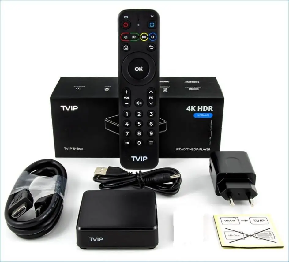 Smart Box Android 11.0 TV BOX 4K HD 1G 8G Amlogic S905W2 TVIP 710 Media Player VS TVIP530 Set Top Box