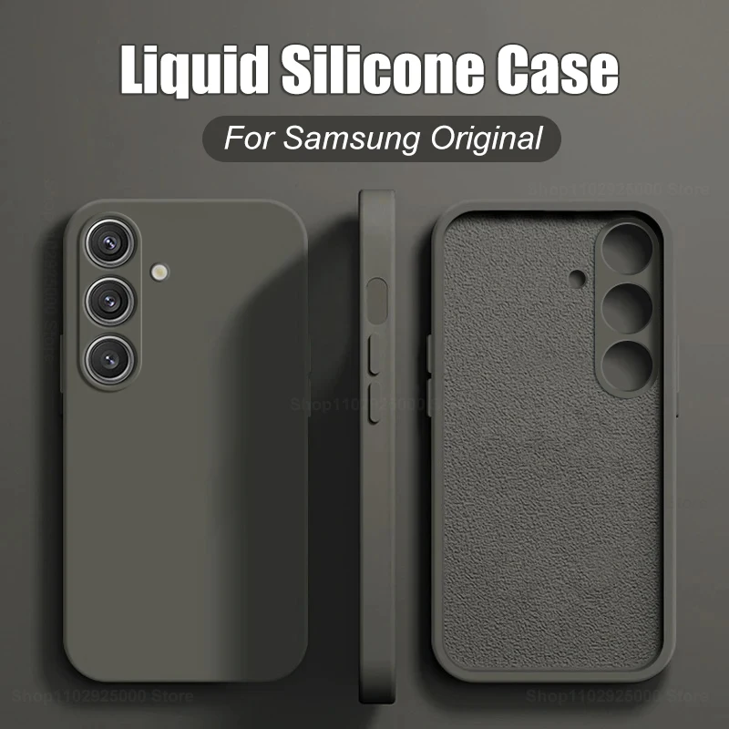 S24 S23 S22 Plus Ultra Case Original Liquid Silicone Phone Cases For Samsung Galaxy S24 S23 S22 Plus Ultra S24Ultra Soft Cover