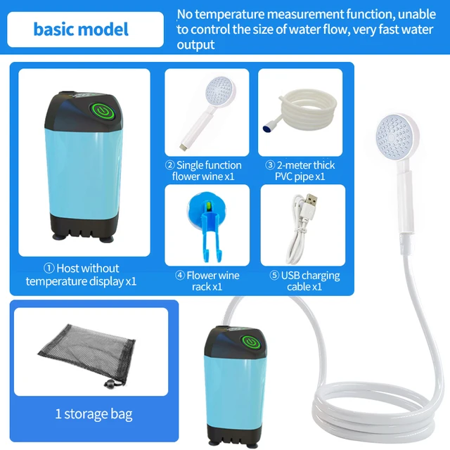 Portable Rechargeable Electric Shower Pump