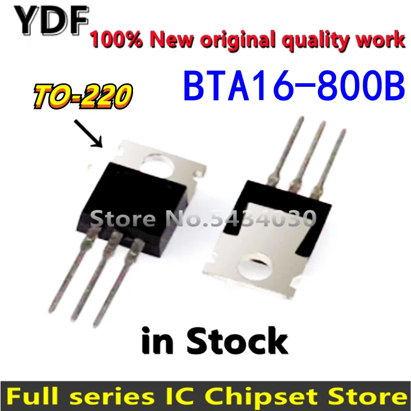 (10pcs) 100% 새로운 BTA16 800B TO220 BTA16 800 BTA16 800B TO 220|반도체 집적회로 ...