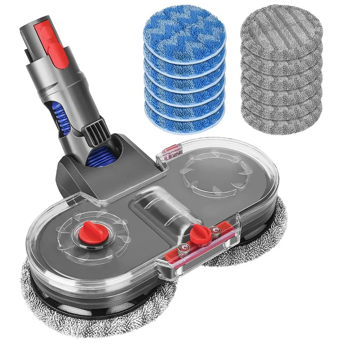 

Mop Attachment for Dyson V15 V11 V10 V8 V7 Vacuum Cleaner, Electric Mop Attachment with Water Tank and 12 Washable Mops