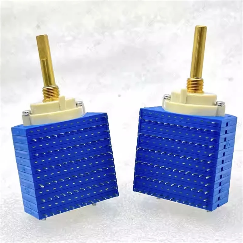 copper shaft Taiwan 6-layer 6-gear band switch shaft length 33MM stepper switch long lifespan high accuracy 1 pcs rotary band switch