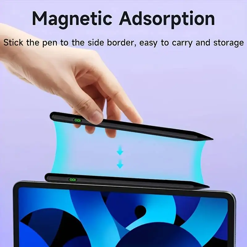 Caneta Stylus Universal com Display Digital Power Caneta Touch Acessórios para Apple Pencil Android - Imagem 3