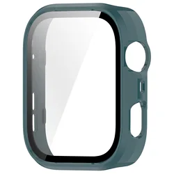 Premium Tempered Glass and PC Case Screen Protector Bumper for Huawei fit 4 (Pine Green)