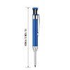 2.8MM Metal Aluminum Rod Woodworking Pencil Set with Built in Sharpener, Deep Hole Marker, Drawing and Marking Tools 6