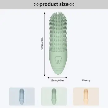360° Silicone Finger Toothbrush for Dogs & Cats