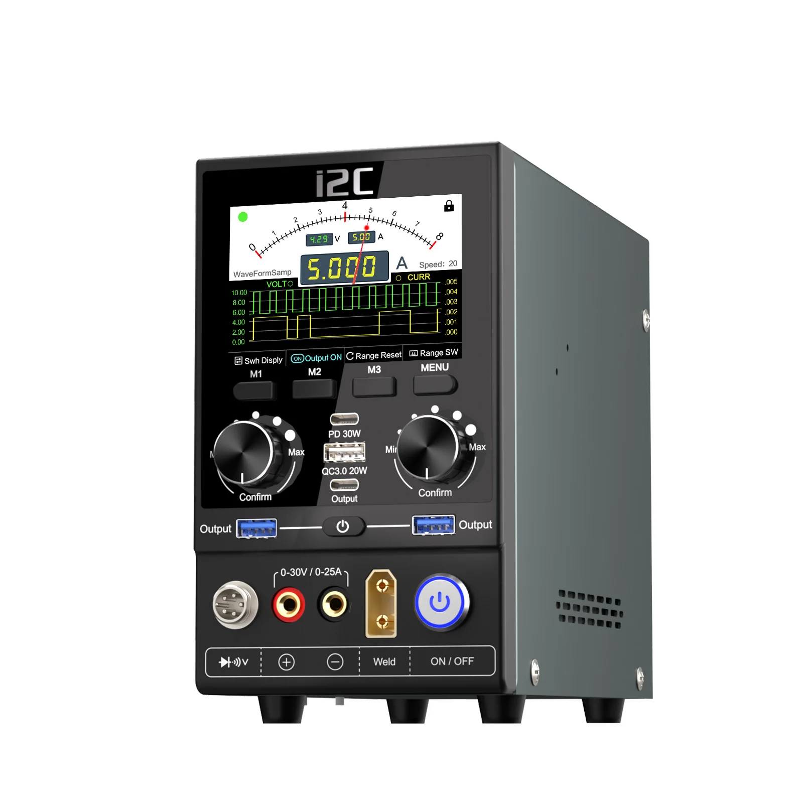 I2C P30S Upgraded P30 Digital Power Supply with Hot Air Desoldering Module,Soldering Module for Mobile Phone Rework Repair
