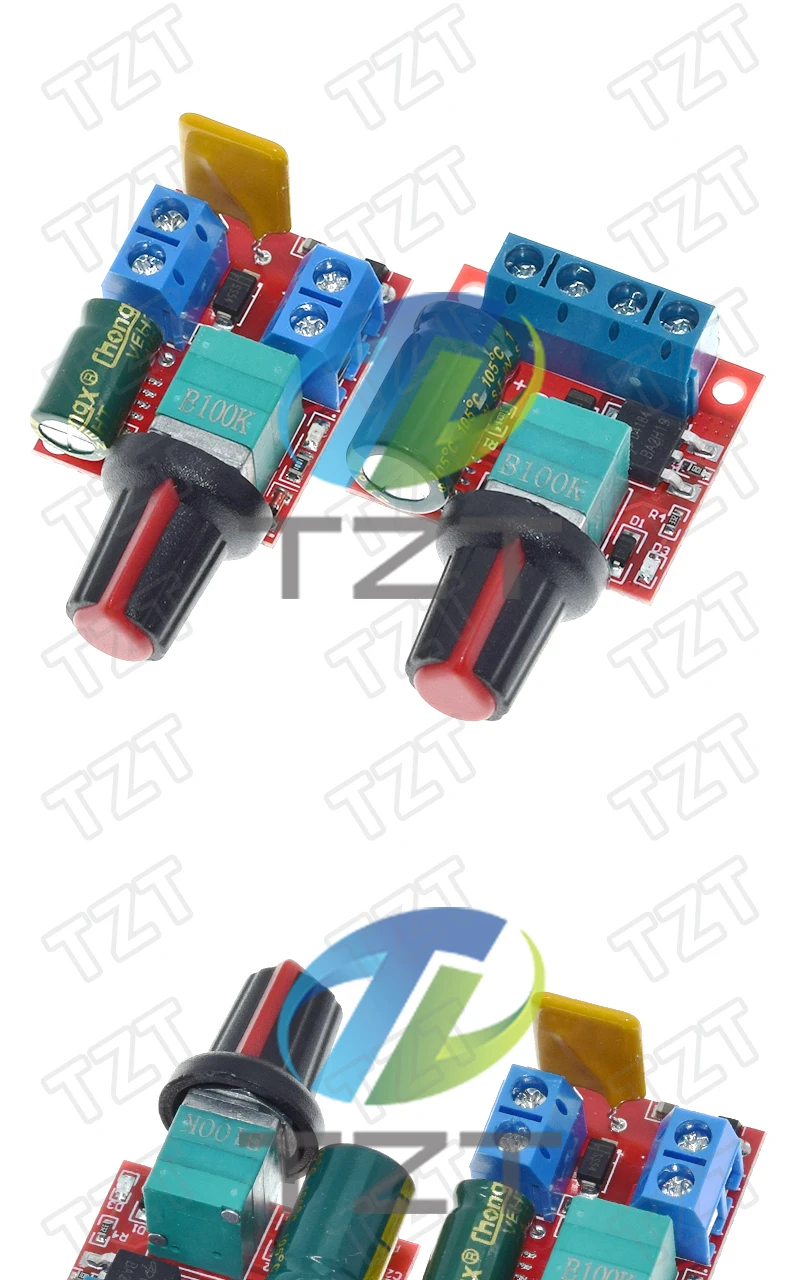 1/5PCS Mini DC-DC 4,5 V-35V 5A 90W PWM DC Motor Speed Controller Modul geschwindigkeit Regler Steuerung Einstellen Bord Schalter 12V 24V – Detail 4