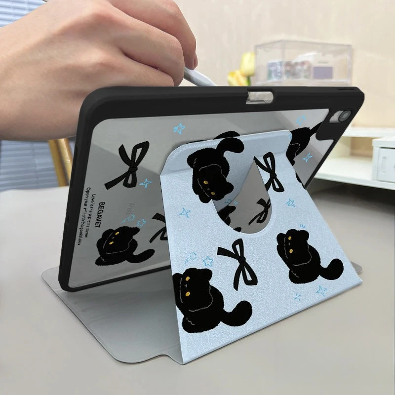 360° Rotating Tablet Stand Cover - Cute and Versatile Design