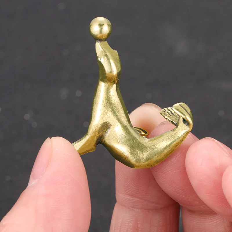 

Retro Pure Brass Sea Lion Figurines Miniatures Home Decor Desktop Ornaments Copper Cute Amimal Crafts Garden Decoration Gifts