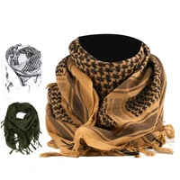 Keffiyeh tactique Shemagh écharpe arabe châle cou couverture tête enveloppement coton hiver foulards 1
