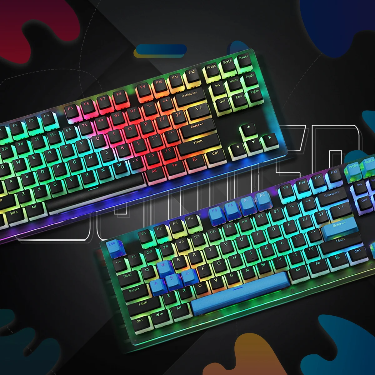 best pc keyboard Womier K87 PRO Mechanical Keyboard Hotswap RGB Backlit 87 Keys Gamer Keyboard with Pudding Keycap Gateron Switch for PC Xbox PS4 computer keyboard computer peripheral