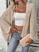Elegant Batwing Sleeve Cardigan 1