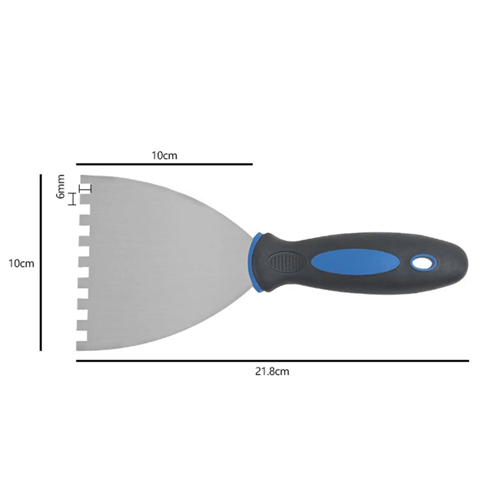 Notch Trowel Tile Trowel Construction Hand Tools with Grip Handle for Decals Masonry Tile Installation Work Wallpaper