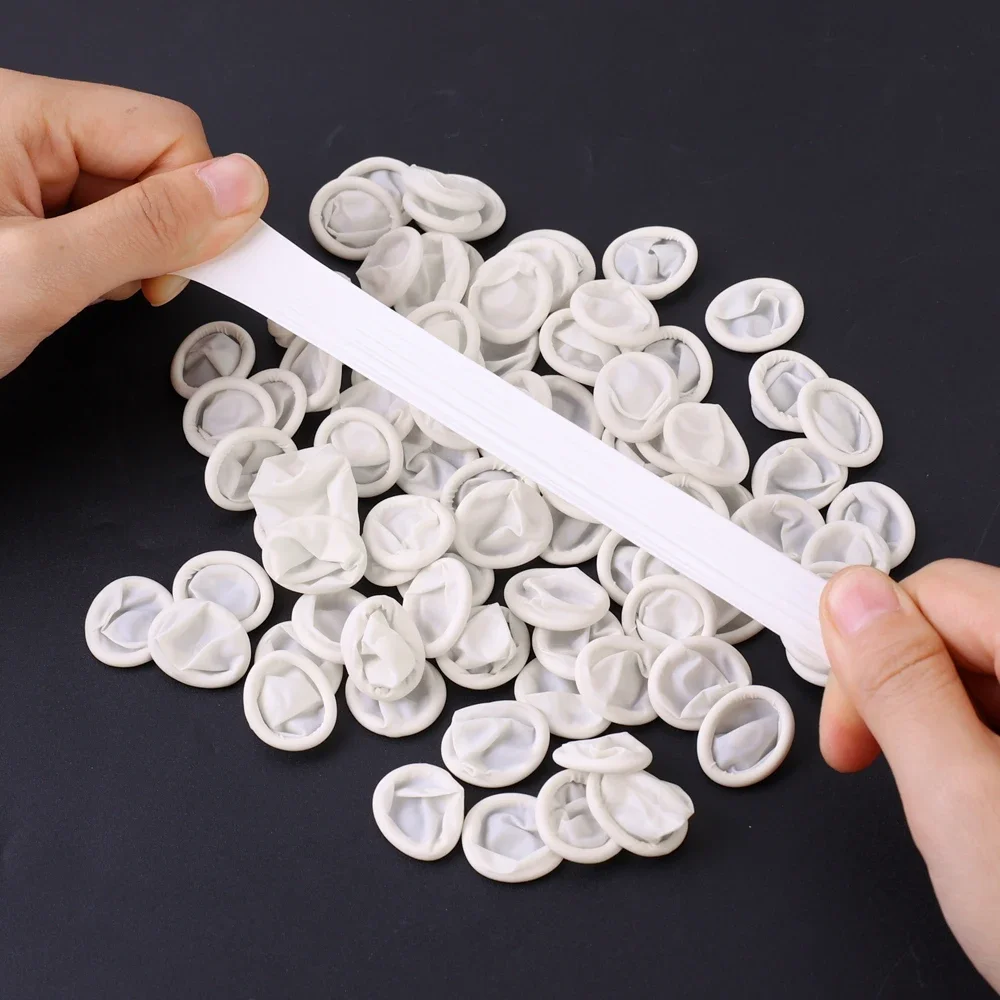 Disposable Latex Rubber Finger Cots Fingertips Protector Gloves Non-slip Anti-static Finger Sleeve Glove Tattoo Tools Thumb Caps disposable gloves disposable finger covers protective gloves antistatic gloves