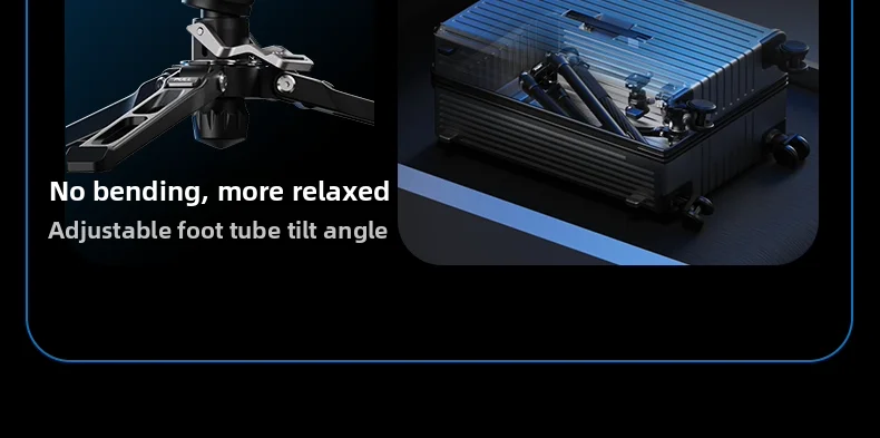 YC Onion Nano Einbeinstativ aus Aluminiumlegierung mit Pedalbasis, leichtes Reise-Einbeinstativ, Schnellverschluss-Kamerastativ, maximale Länge 1720 mm – Detail 3