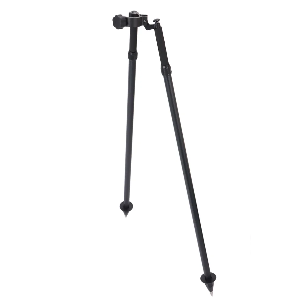 Factory DZ22A Black Aluminum Bipod With Thumb Release Clamp For Prism Pole GPS P