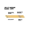 TOUGHBUILT TB-H4S2-22-B12-2 2Pk 12 in Hacksaw Blades - 24TPI Hand Hacksaw Blades Hand Tools 5