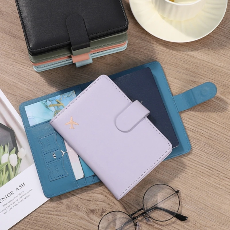 

Mini Leather Wallet Card Holder Button Closure, Multiple Card Slots