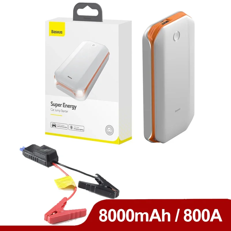 

Baseus Car Jump Starter Power Bank Emergency Battery Car Starting Jumpstarter Auto Launcher Portable Car Emergency Booster