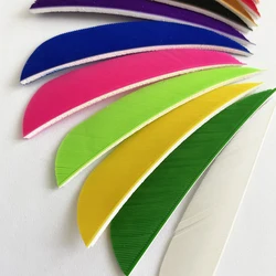 IBOUNFOX Tiger Archery 3 Inch Arrow Fletching Water Tear Drop 50 pieces Natural Tureky Archery Feathers For DIY Hunting