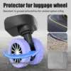 4/8Pcs Luggage Wheel Covers Portable Suitcase Wheel Protector Covers Silicone Luggage Wheel Covers Luggage Spinner Wheel Covers 2