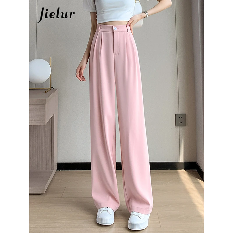 KYAL Women's High Waisted Stretchy Dress Pants - Straight Leg Office Trousers, Pull-On With Pockets - View #9