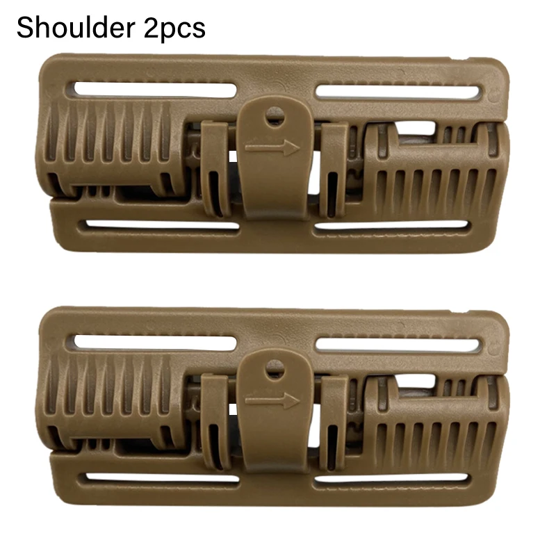 

2pcs Tactical Vest Quick Release Buckle Slider MOLLE Strip Module Strip Buckle
