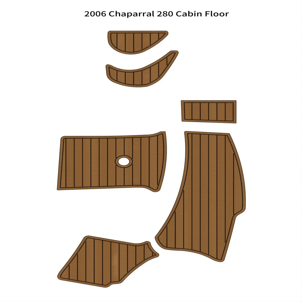 

2006 Chaparral 280 Cabin Floor Boat EVA Foam Faux Teak Deck Flooring Pad Mat