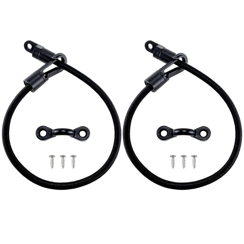 Fishing Rod Holder Bracket Rest Gear Accessories 2 Sets Rod Strap Holder Deck Mount Connector Mount Rod Strap Hold Down for Bass Boat Kayak Boat Fishing