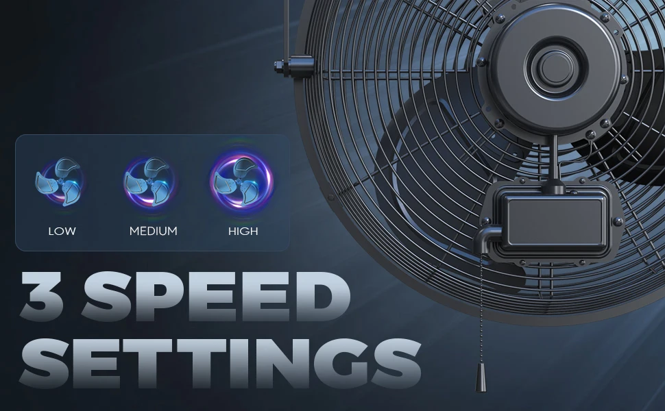 3 Speeds Settings