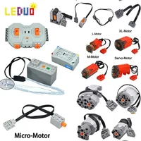 Technical Motor Parts Building Block Compatible Technical Mechanical Group MOC PF Power Function Upgrade XL-M-Servo Motor Leduo 1