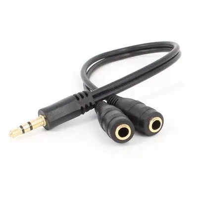 

3.5mm Male Splits Two 3.5mm Female Headphone Professional Audio Line Hot Sell Audio Adapter Cable