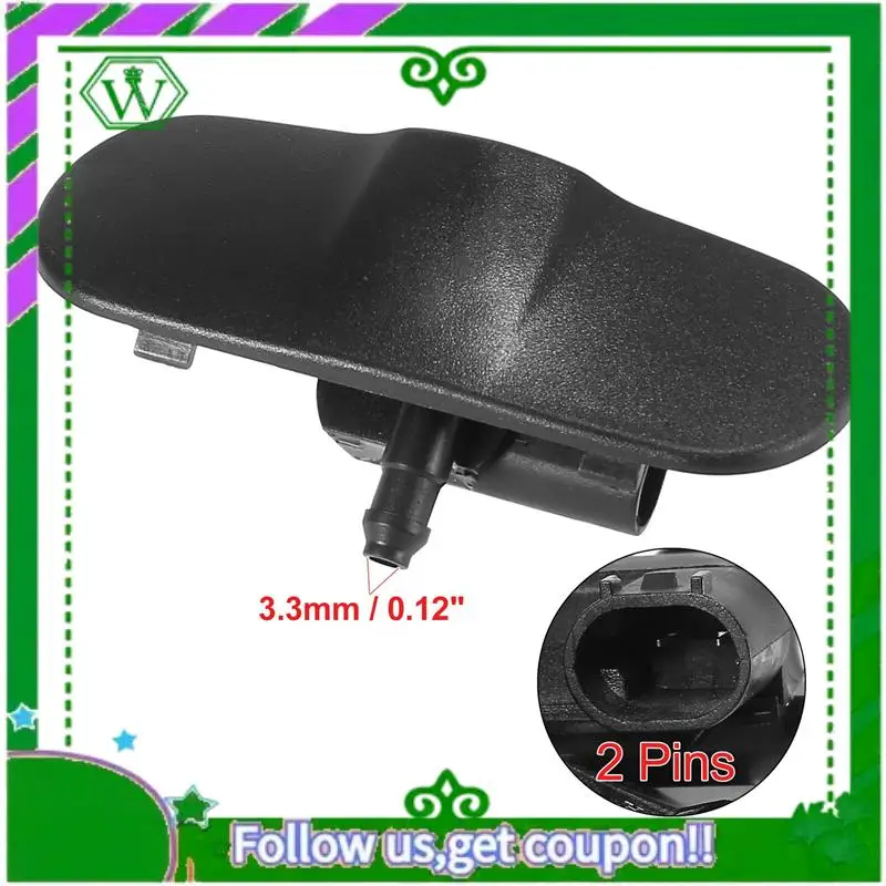 AC34-L&R 윈드실드 윈드스크린 와셔 노즐 스프레이 제트 8J0955987G / 8J0955988G (A1 A3 A4 A5 A6 A8 Q7 TT 05-15년, 열선 포함)