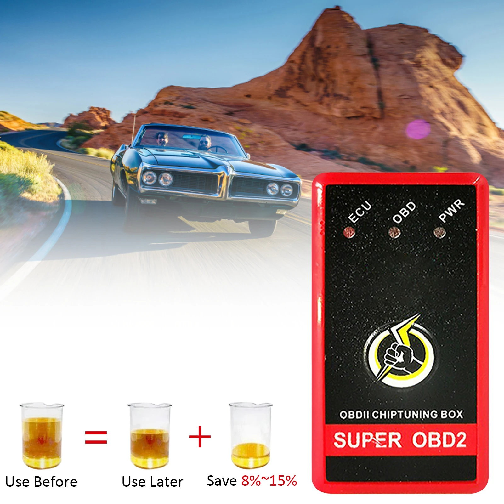 Automobile Fuels Saver Tuning Box Chip Code Reader Eco-Energy Fuels Saver Saving Device OBD2 For Diesel Benzine