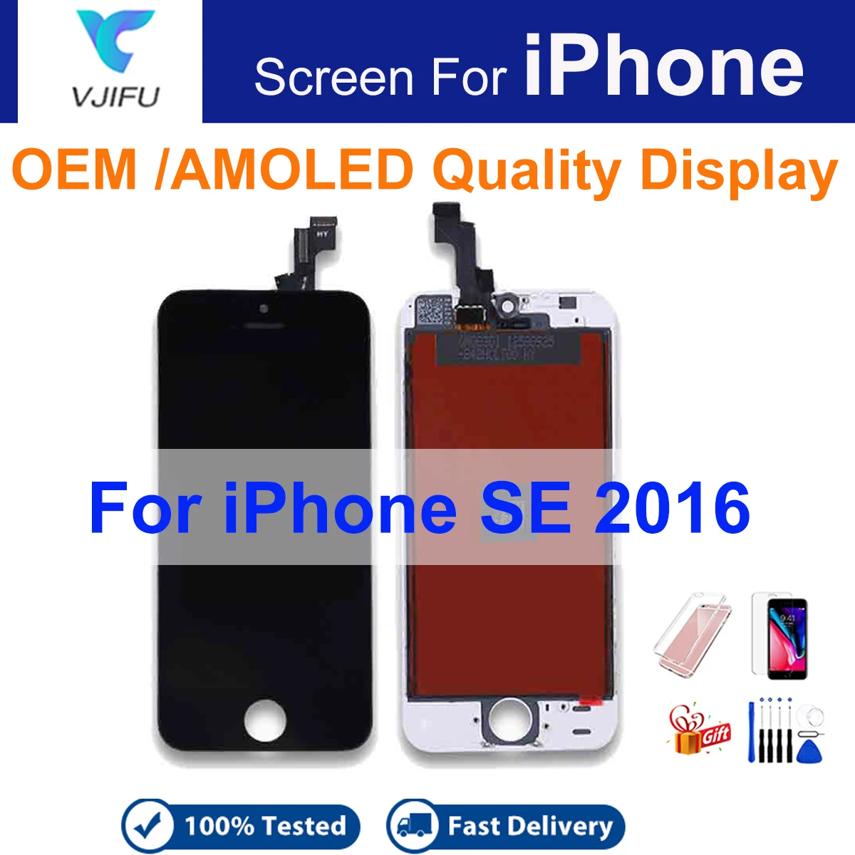 Оригинальный OEM экран для iPhone SE 2016 ЖК-дисплей A1662 A1723 A1724 дигитайзер высокое качество сборка Замена с 3D Touch