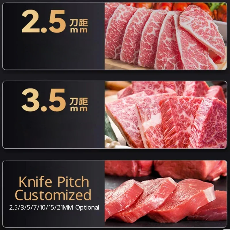 110V/220v Commercial Meat Cutter Electric Meat Cutting Machine  850W High Power Stainless Steel Household Vegetable Slicer 3