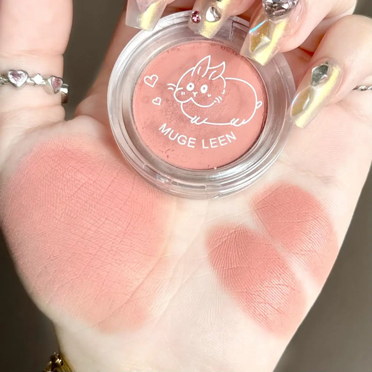 Powder Blusher Blush Powder Blush Plate Facial Blusher Natural Cheek Tint Blush Palette Waterproof Matte 1pcs
