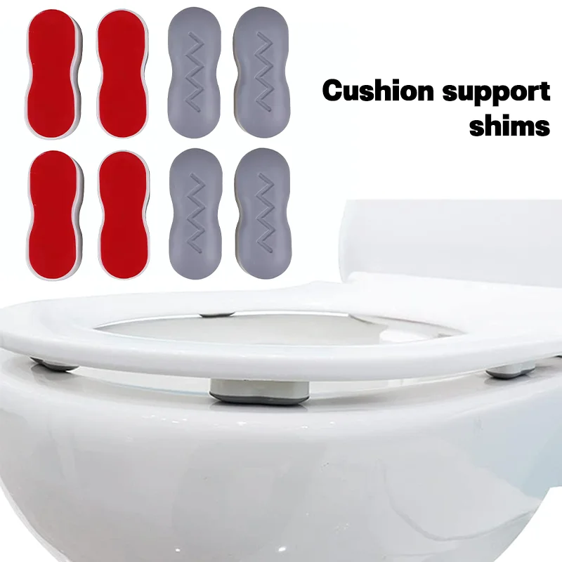 Toilet Seat Bumpers Toilet Seat Bumper Anti Slip Shockproof Toilet Lid Cushion Anti-collision Seat Cushion for Hotels and Public Places