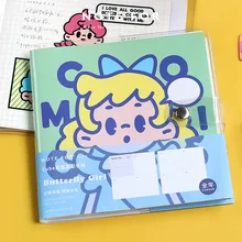 

Creative Colorful Cartoon Children's Notebook Memopad Plastic Cover Fantasy Farm Series Cute Planner Diary Notepad Kawaii Diary