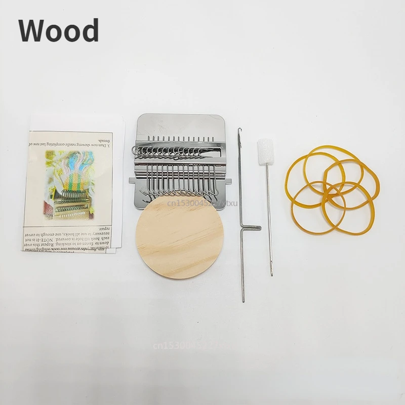 Small Loom Weave Tool Unique Wooden Darning Machine Mini Weaving Loom For Diy Handicraft Class Travel Home Knitting Machine 