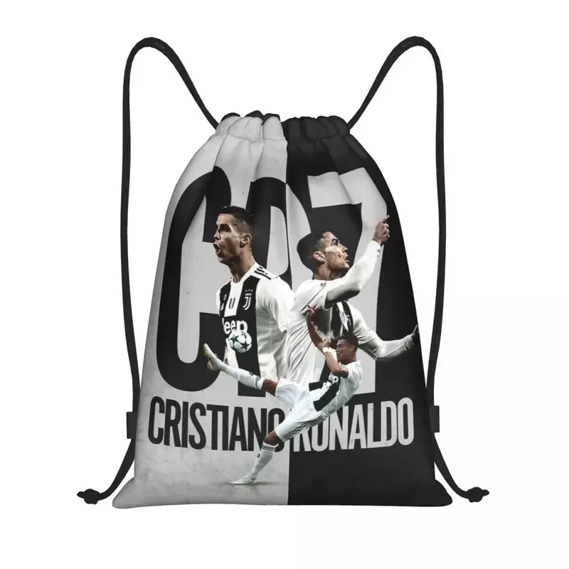 Ronaldo Drawstring Backpack Sports Gym Sackpack String Bags for Hiking