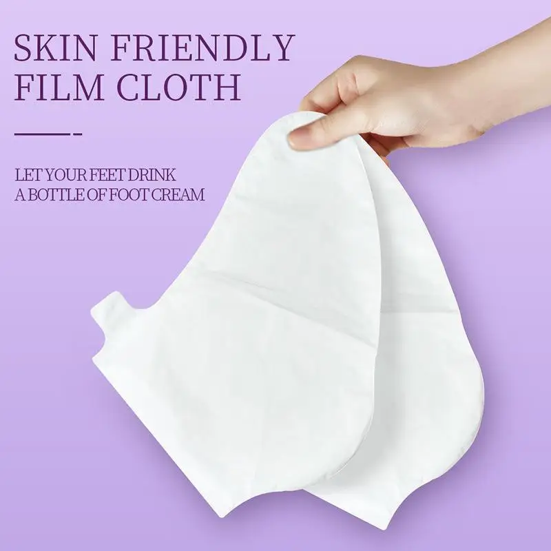 5 Pairs SADOER Lavender Foot Mask Moisturizing Foot Peeling Mask Anti-aging Exfoliating Feet Pedicure Exfoliant Feet Skin Care