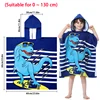 New Childrens Bath Towel Cartoon Print Cape Hooded Beach Bathrobe Soft Breathable Absorbent Quickdrying Bath Towel Robe 6