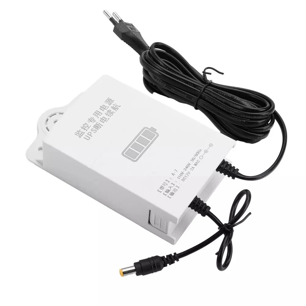 12V 1800mah UPS Uninterruptible Power Supply Monitoring Power Regulated Supply For Wifi IP Camera US EU-Plug