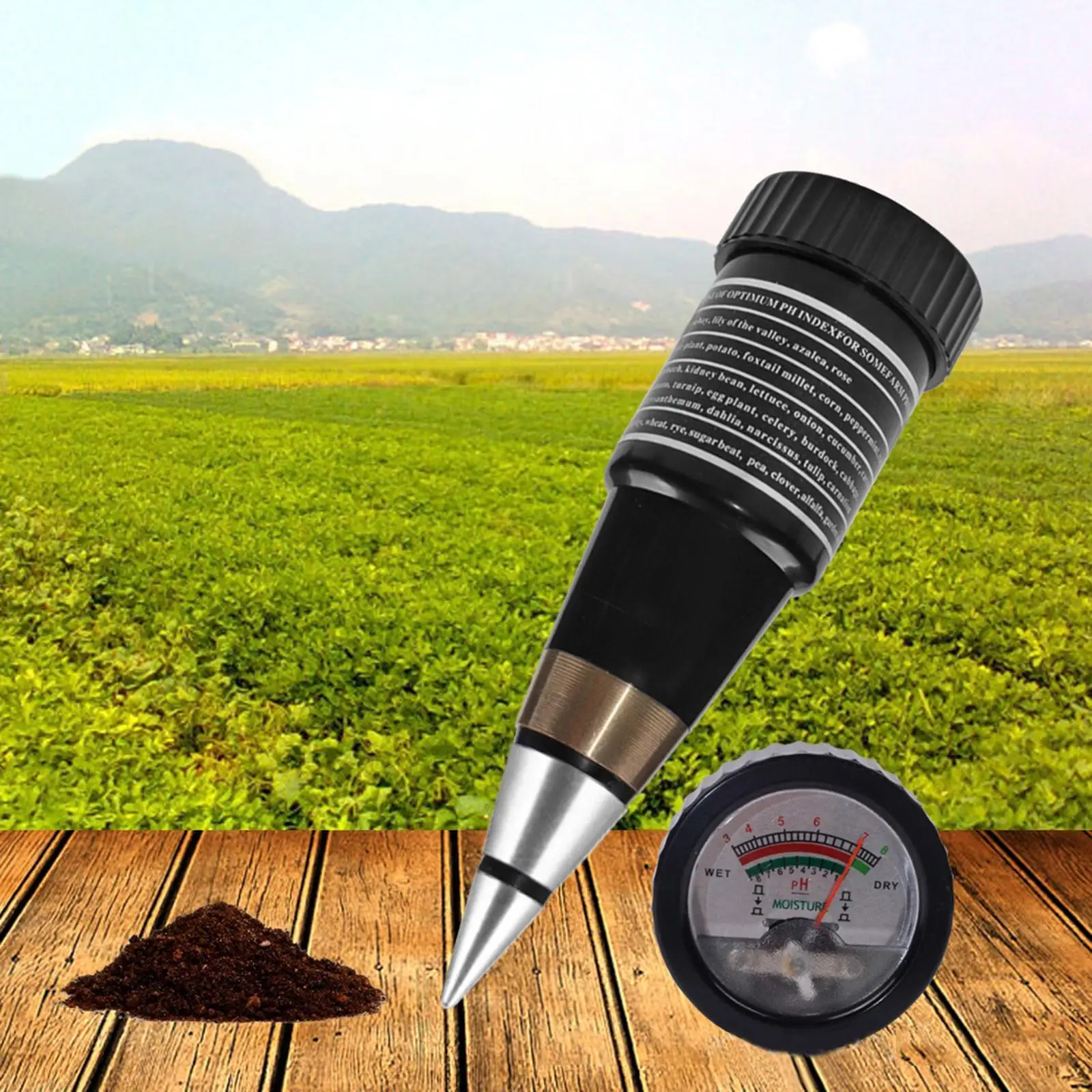 

Waterproof Soil Moisture Light PH Meter Water Tester Plant Analyzer Tool Kit