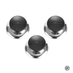Universal Pot Cover Accessories Set - Plastic Glass Button and Handle (3 - Pack) (Black 3pcs)