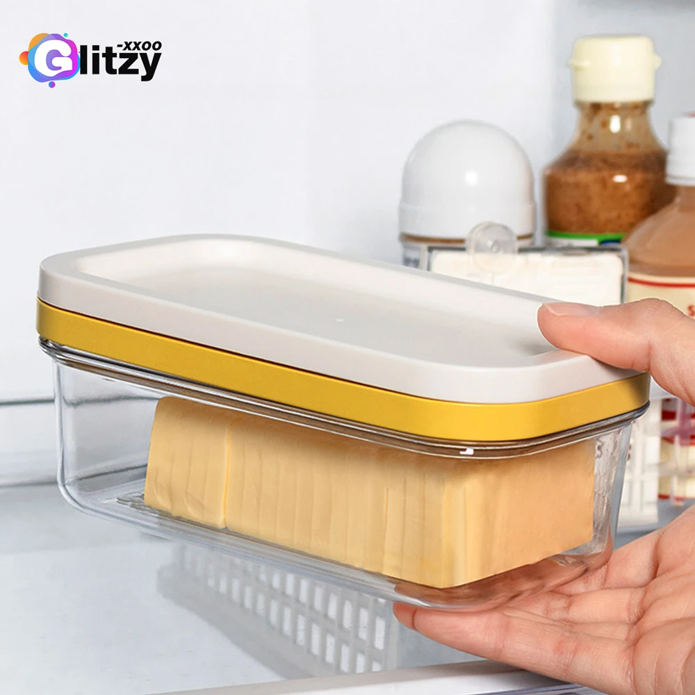 Airtight Butter Dish with Lid for Countertop and Fridge,Large