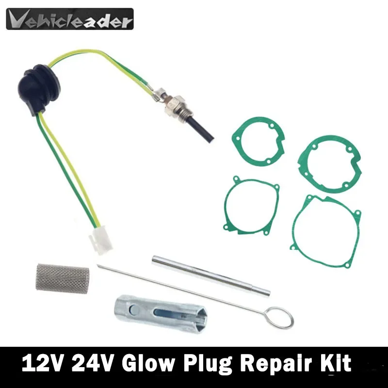 Car Truck Boat Air Diesel Heater Gasket 12V Ceramic Glow Plug for Webasto Eberspacher Heaters 2kw/3-8KW Air Parking Heater