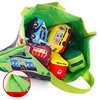 Baby Montessori Soft Car Toy with Map Game Mat Storage Bag Infant Cloth Book Cute Cartoon Sensory Training Toys Toddlers Gifts 3